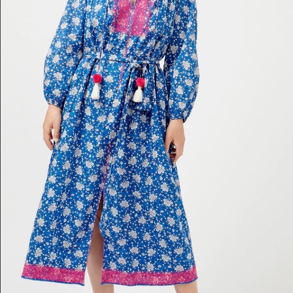 J Crew Belted Tunic block print dress Size XS - Picture 4 of 10